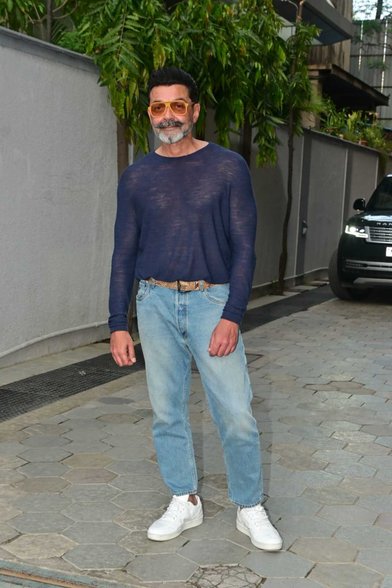 Bobby Deol was spotted stepping out in the city ahead of the release of his upcoming film, Bandar. Bobby Deol was spotted stepping out in the city ahead of the release of his upcoming film, Bandar.